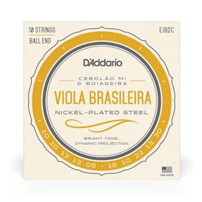 Encordoamento Para Viola D Addario Ej82c Nickel Plated Steel .010