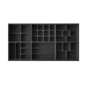 Porta Joias (L 734mm C 385mm A 45mm) PJ24 Preto Moldplast