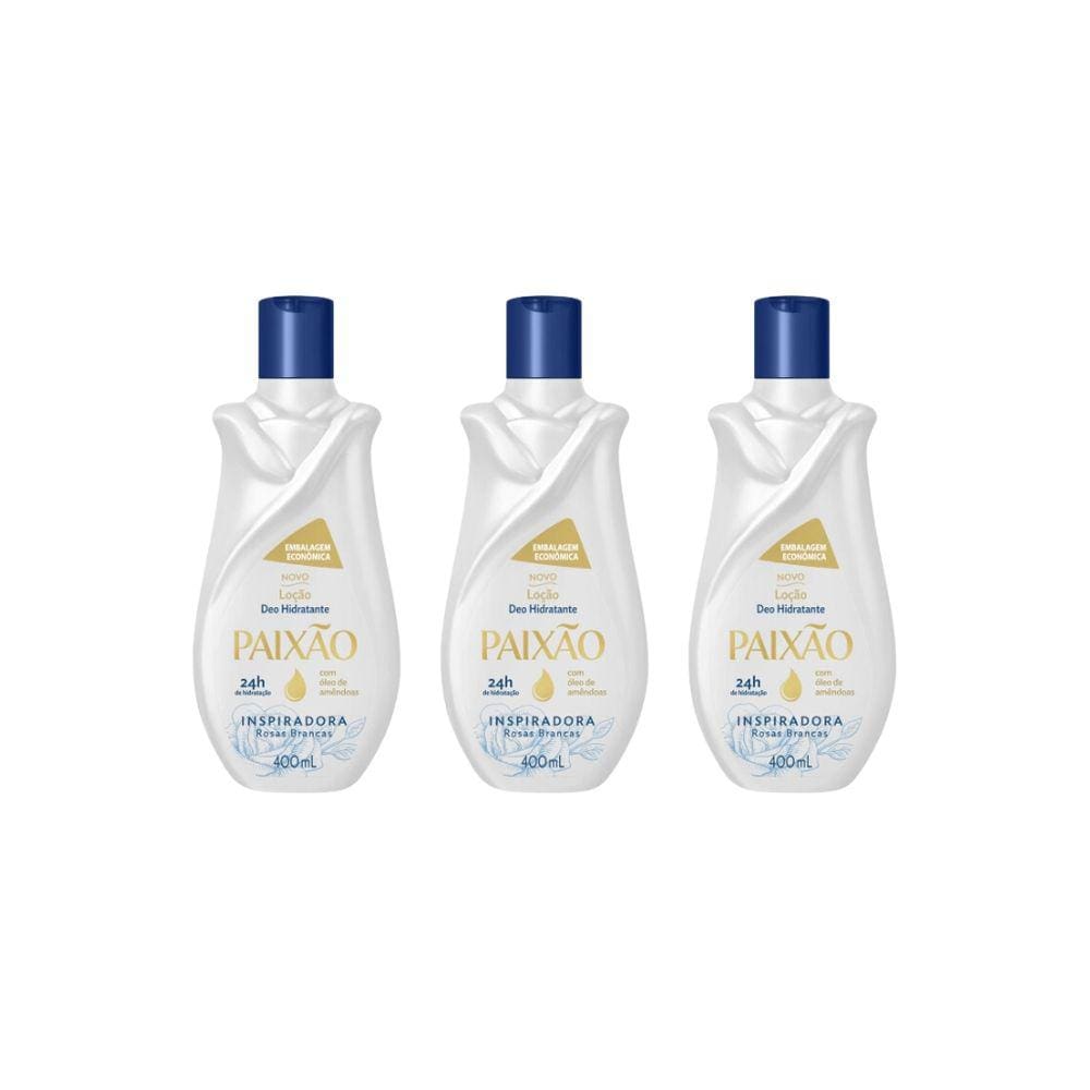 Hidratante Corporal Paixão 400ml Inspiradora - Kit C/ 3un