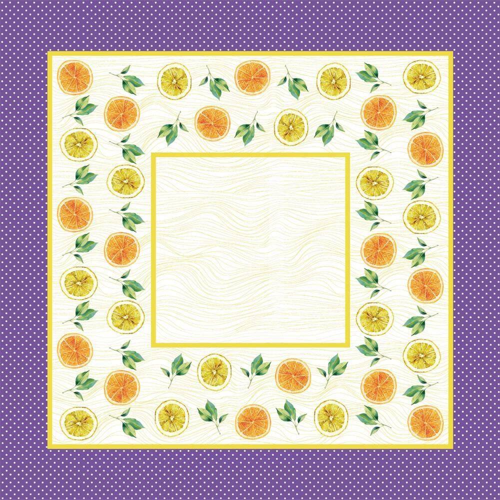 Toalha De Cha Lepper 1,00 X 1,00 Laranjas