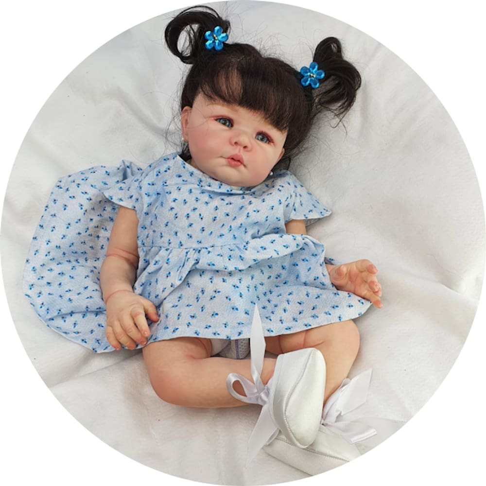 Bebe Reborn Menina Corpo de Pano Princesa Realista + Enxoval
