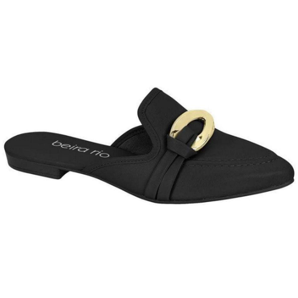 Mule Feminino Beira Rio Creme Off Elegante Napa 4134.1003