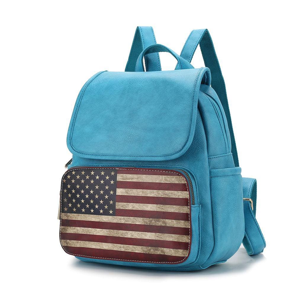 Mochila MKF Collection Regina Printed Flag Vegan Leather