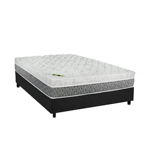 Cama Box Casal: Colchão Molas Luckspuma MasterPocket Ensacadas Aspen + Base CRC Suede Cinza(138x188)