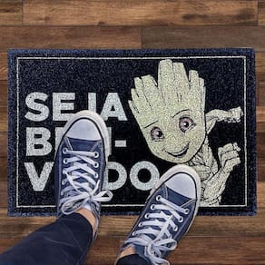 Tapete Capacho Baby Groot Seja Bem-Vindo Oficial Marvel