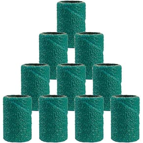 Kit 10 Tubo De Lixa 6.4Mm Grão 180 Verde Para Micro Retífica