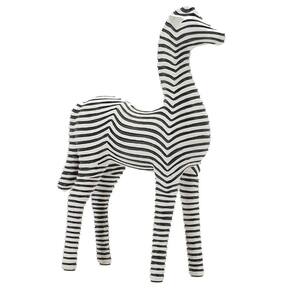 Escultura Decorativa Zebra em Resina 30cm SS0276 BTC