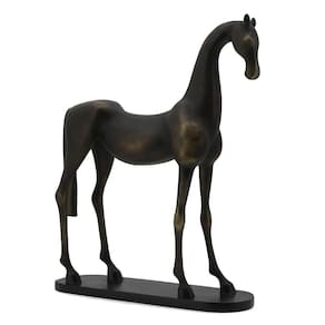 Escultura Decorativa Cavalo em Resina Bronze 42cm SS0250 BTC