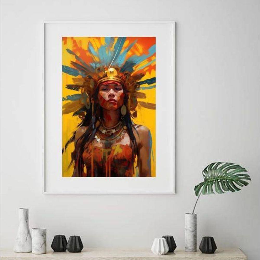 Quadro Artístico Cabocla Jupira - 60X48Cm