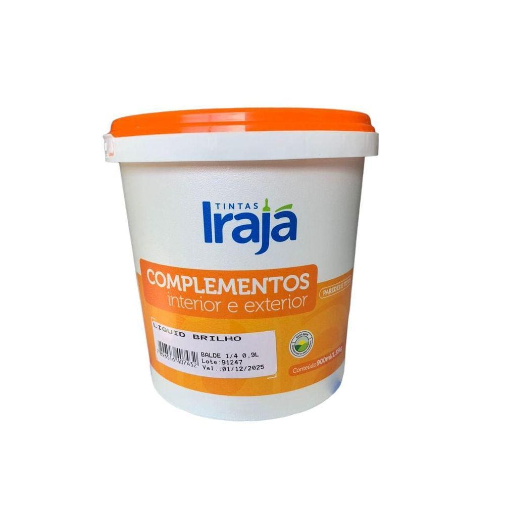 Liquid Brilho Acabamento Parede Semibrilho 900Ml Irajá