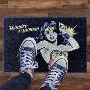 Tapete Capacho Mulher Maravilha Wonder Woman Oficial DC