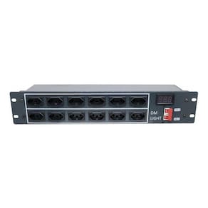 2 Réguas Rack 19 Com 12 Tomadas Disjuntor Bivolt 8000W Mpl
