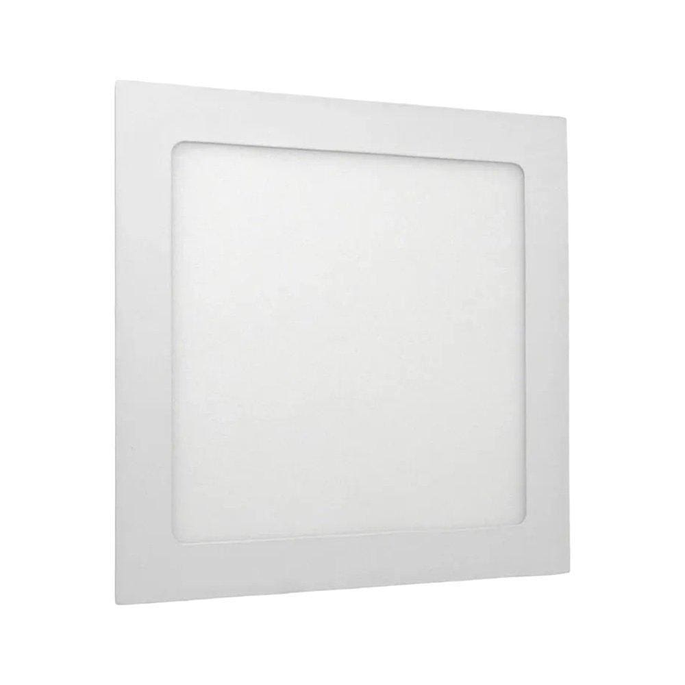 Luminária Plafon 18W Led Quadrado Embutir 3000K