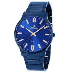 Relógio De Pulso Azul Champion Slim Analógico Cn21096K