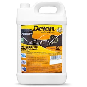 Shampoo Limol X40 Concentrado 5l Detergente Neutro Automotivo Limpeza Externa Veículos Deion