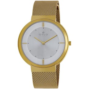 Relógio Oslo Masculino Ref: Omgsss9t0001 S1kx Slim Mesh Dourado