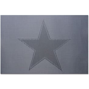 Jogo Americano Vizapi 30X45Cm Estrela Prata