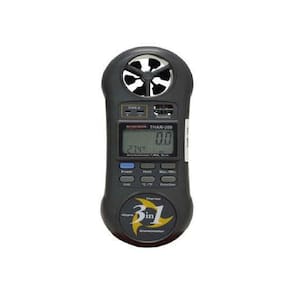 Termo-higro Digital Anemômetro Velocidade Termômetro Temperatura Higrômetro Umidade Thar-300 Portátil Com Certificado