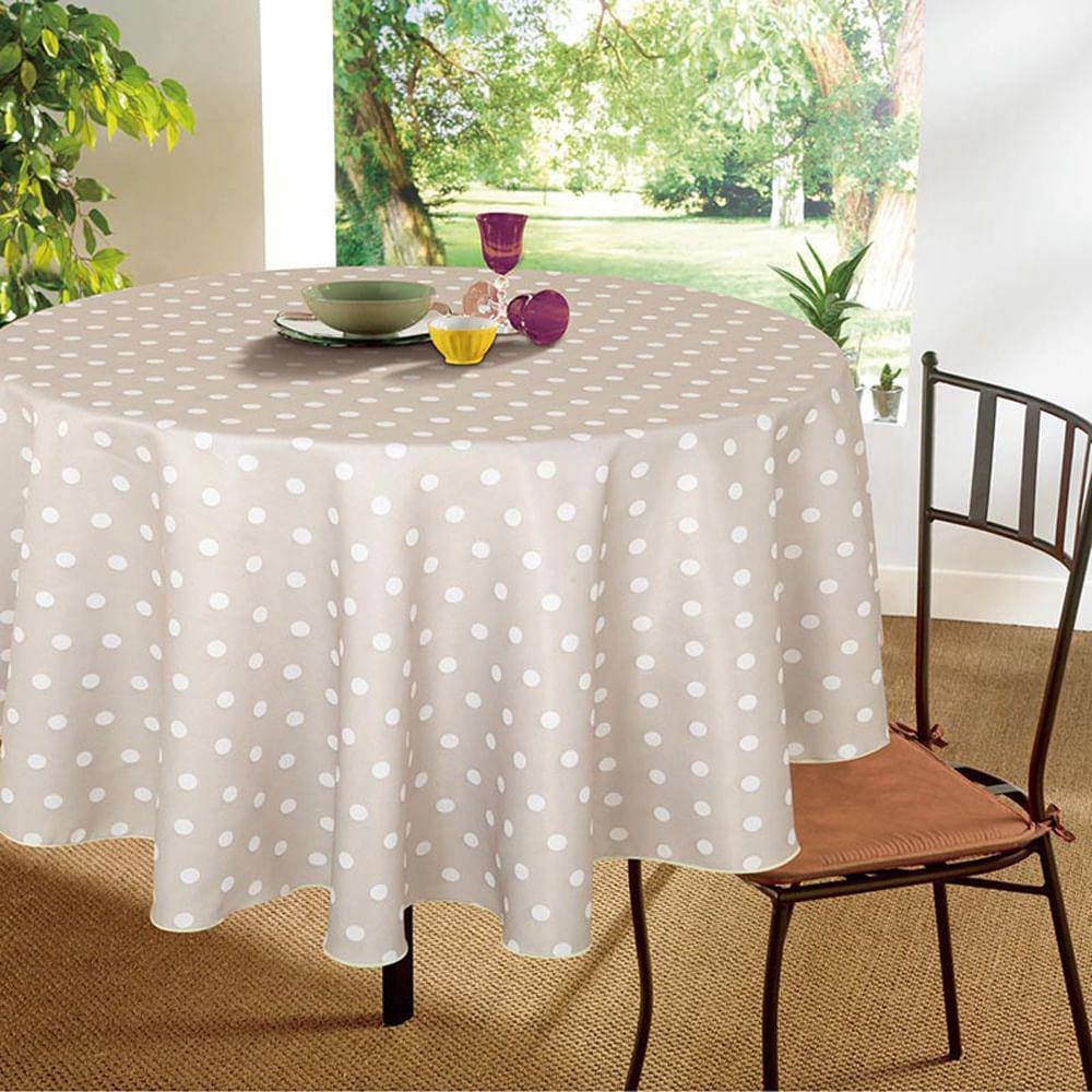 Toalha de Mesa Dupla Face Impermeável 4 Lugares Vizapi Reversível Milão 150Cm Multicolorido