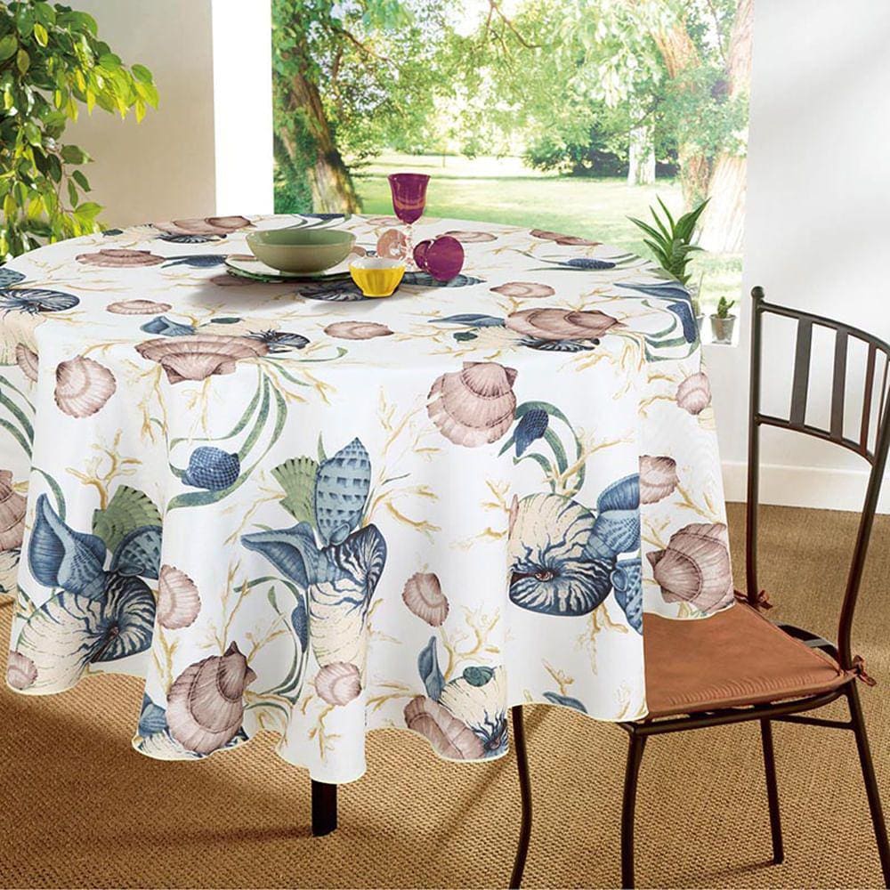 Toalha de Mesa Dupla Face Impermeável 4 Lugares Vizapi Reversível Berlim 150Cm Multicolorido