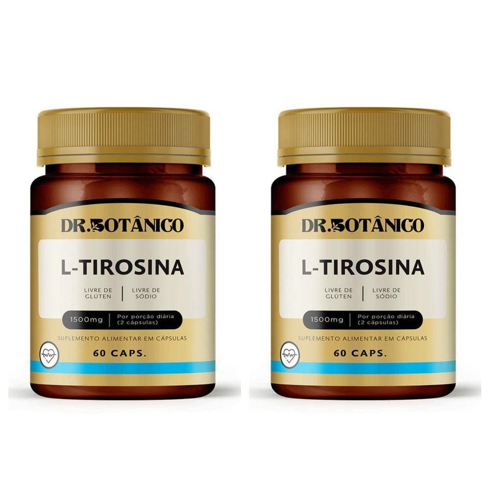 Kit 3 Un - L Tirosina 1500Mg 60 Capsulas - Dr Botanico