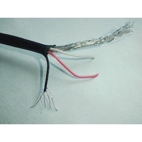 Cabo Manga Flexível Preto 4 Vias - 24 Awg 50 Metros