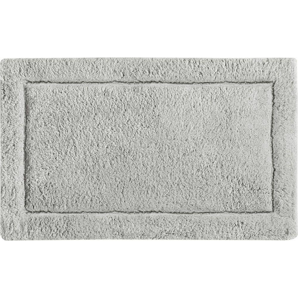 Tapete De Banheiro Algodão Retangular Vizapi Kerala 45X65Cm Cinza Gris