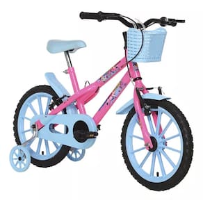 Bicicleta Infantil Vellares Aro16 Super Girl Rosa/azul Bike