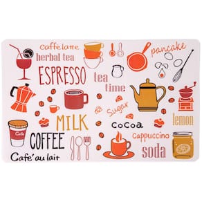 Jogo Americano Retangular Vizapi 26x40cm Cha da Tarde Multicolorido