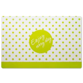 Jogo Americano Vizapi 28X43Cm Poa Branco Verde