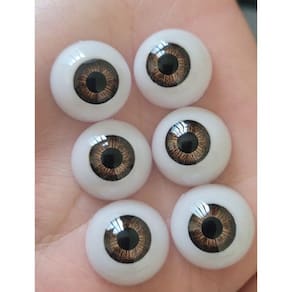 Olhos Para Bebê Reborn 18 mm castanho 3 Pares