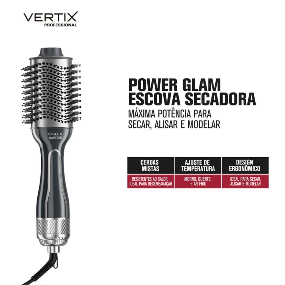 Escova Secadora 1300W Bivolt Vertix
