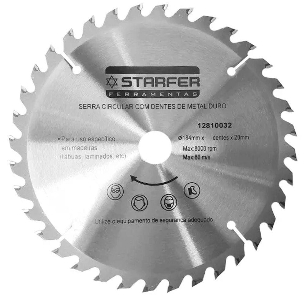 Serra Circular Widea para Madeira 7.1/4x 20mm x 36 Dentes - Starfer