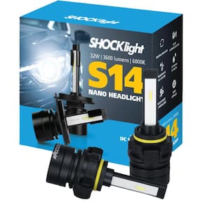 Par Lampada Headlight S14 Nano H16 6000k 3600 Lumens 32w 12v