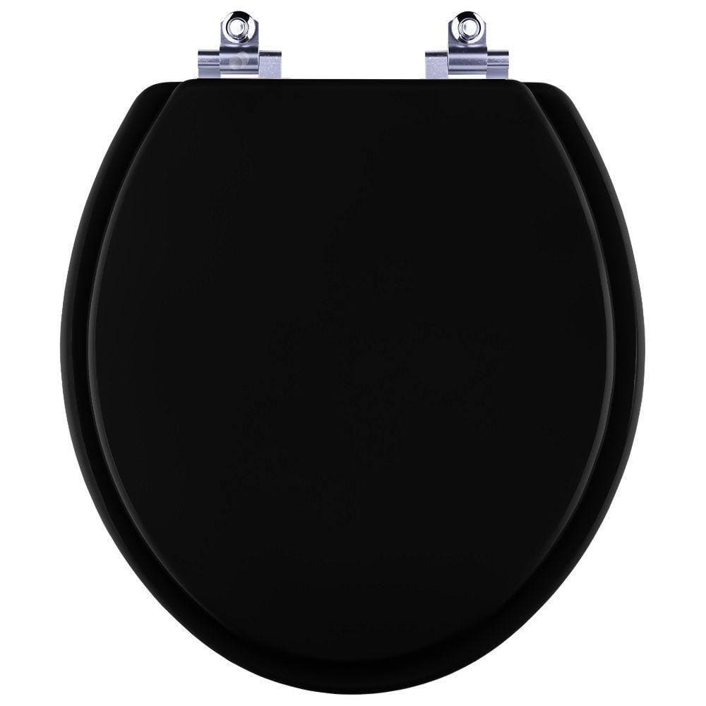 Assento Sanitário Fechamento Lento Convencional Preto para vaso Deca