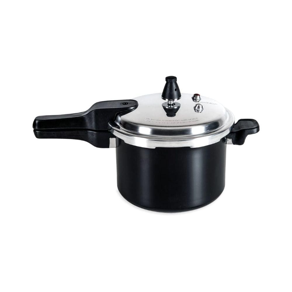 Panela de Pressão 22 cm 5,4 L Fundo de Indução Estrutura Alumínio Antiaderente Pro-Ceramic Premium Cor Preto Linha Ceram