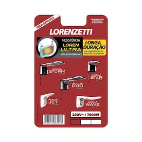 Resistência Lorenzetti 3065 B 7800w 220v Loren Ultra