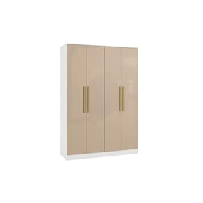Guarda-Roupa 4 Pts 2 Gvts Kappesberg Adapt Branco/Macadâmia