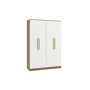Guarda-Roupa 4 Pts 2 Gvts Kappesberg Adapt Nogueira/Branco