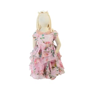 Vestido Festa Infantil Verão Petit Cherie Rosa Luxo