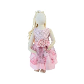 Vestido Festa Infantil Verão Petit Cherie Rosa Luxo