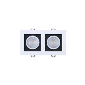 Spot De Led Recuado Taschibra Frame 2xmr16 Quadrado 10w Bivolt 6500k Luz Branca