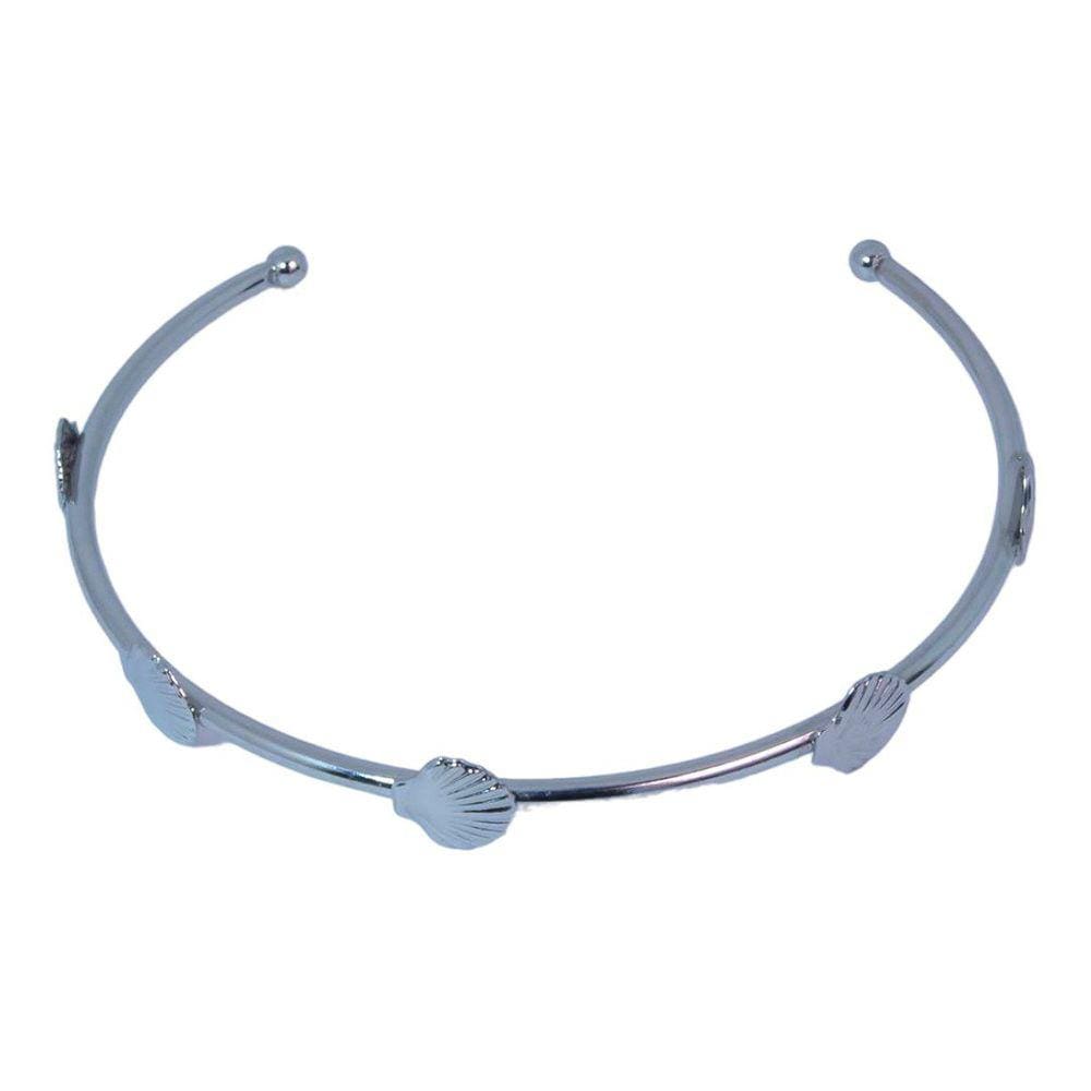 Bracelete Conchas Aço Inoxidável