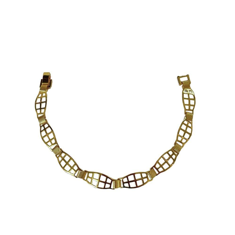 Pulseira Masculina - Banhada em Ouro 18k
