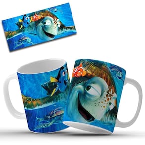 Caneca Personalizada Procurando Nemo em Cerâmica 325ml