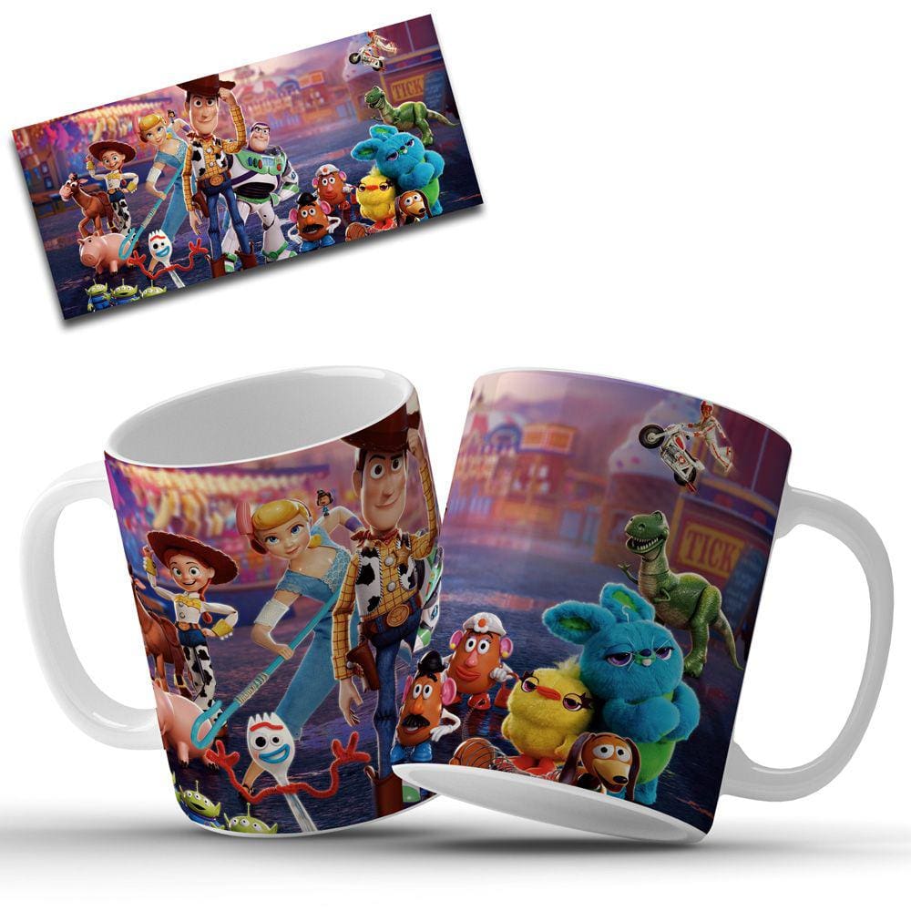 Caneca Personalizada Toy Story em Cerâmica 325ml