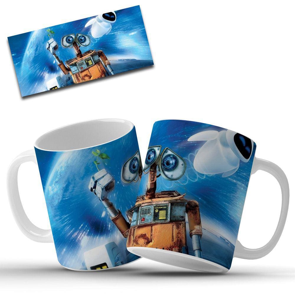 Caneca Personalizada Wall-e em Cerâmica 325ml