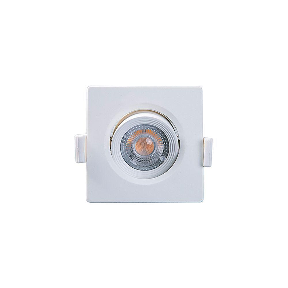 Spot De Led Taschibra Alltop Mr11 Quadrado 3w Bivolt 3000k Luz Amarela
