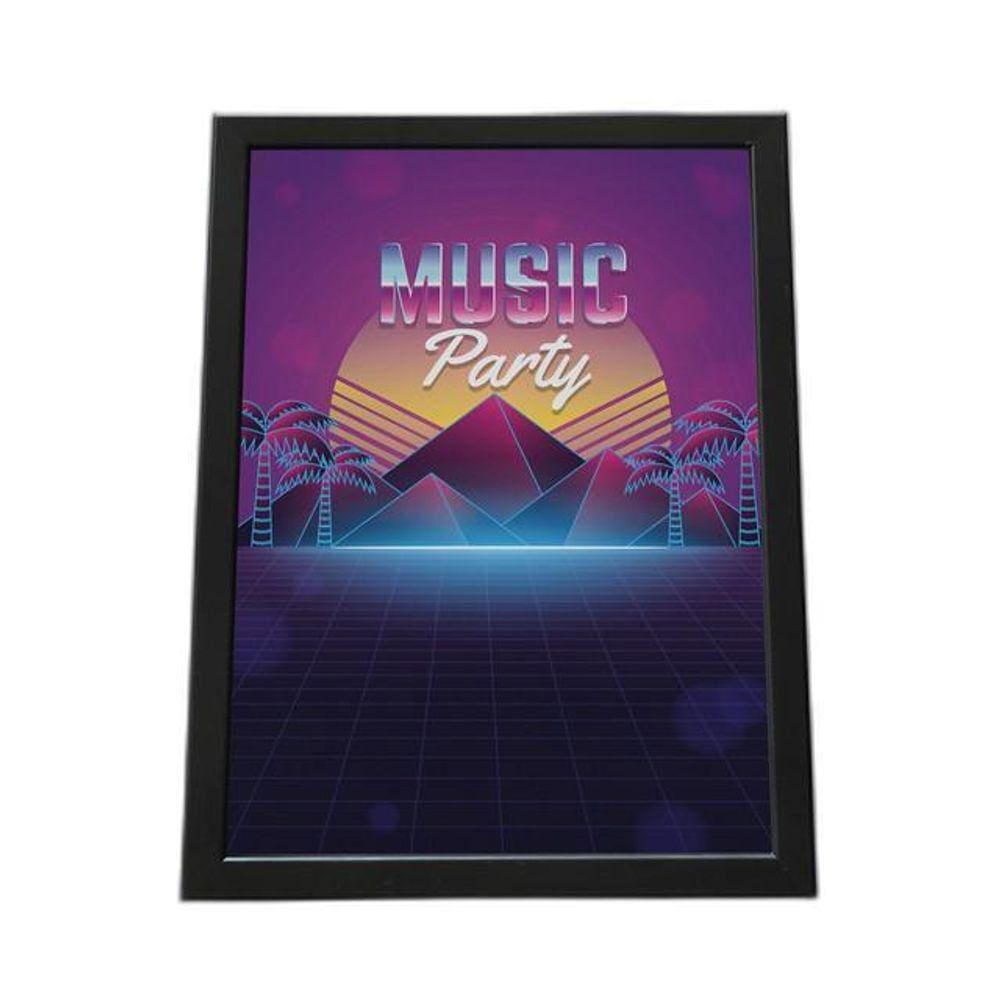 Quadro Com Moldura Music Party