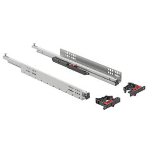 Corrediça Invisa Dt130 400Mm Extração Total Hafele